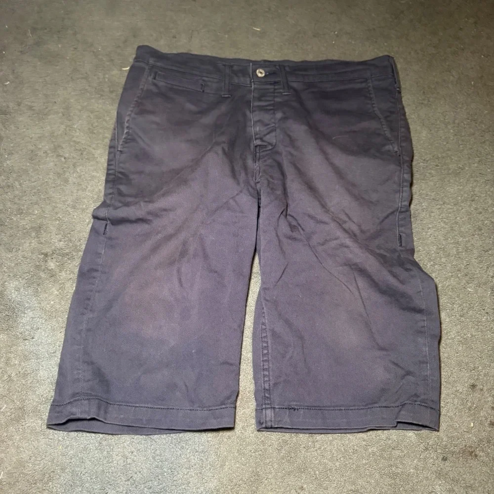 Levis 511 Slim Fit Chino Shorts Mens W34 Navy Blue Cut Off Casual 16836305